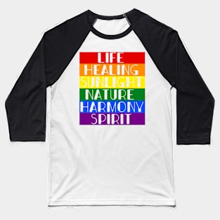 6 colour pride Baseball T-Shirt